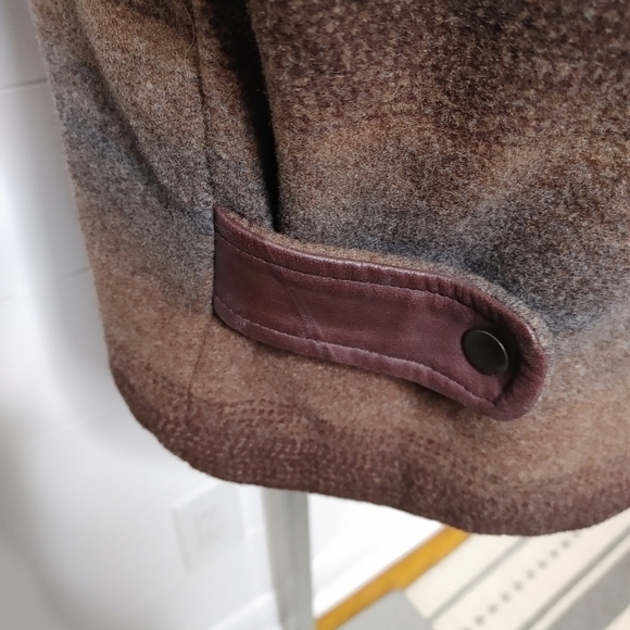 RARE vintage Brooks Brothers striped wool coat S - Picture 8 of 16